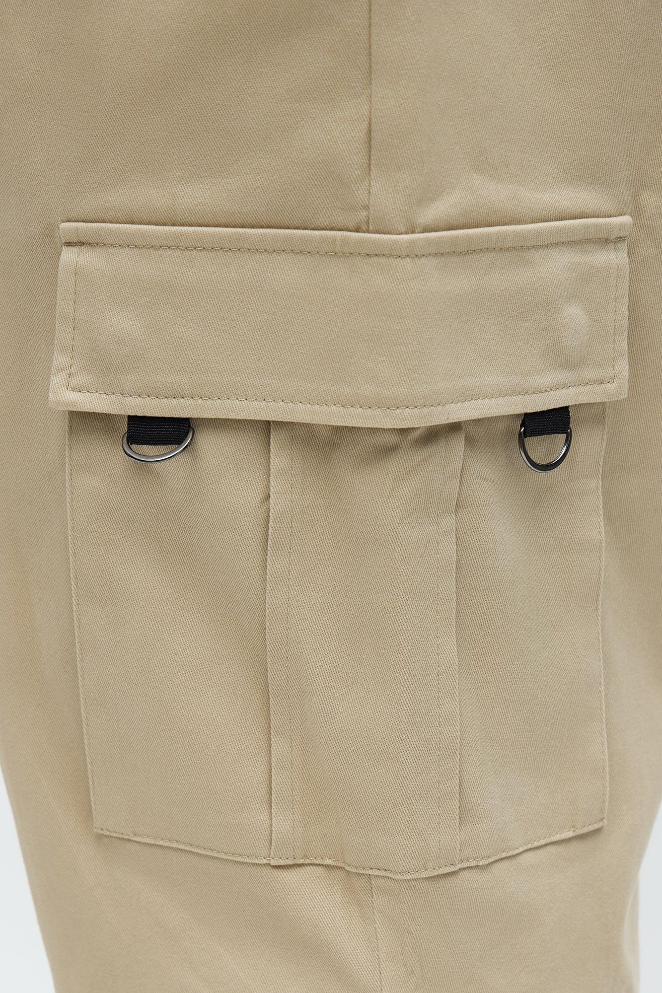 Slim Double It Cargo Pants - Khaki Male Product Image