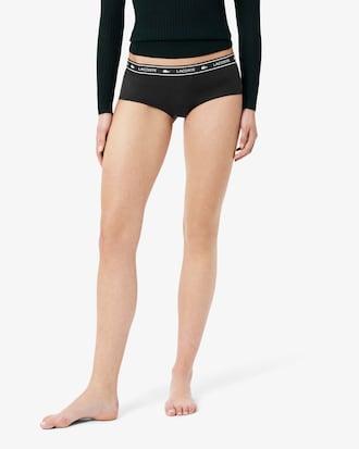 Stretch Cotton Logo Waist Shorts Product Image