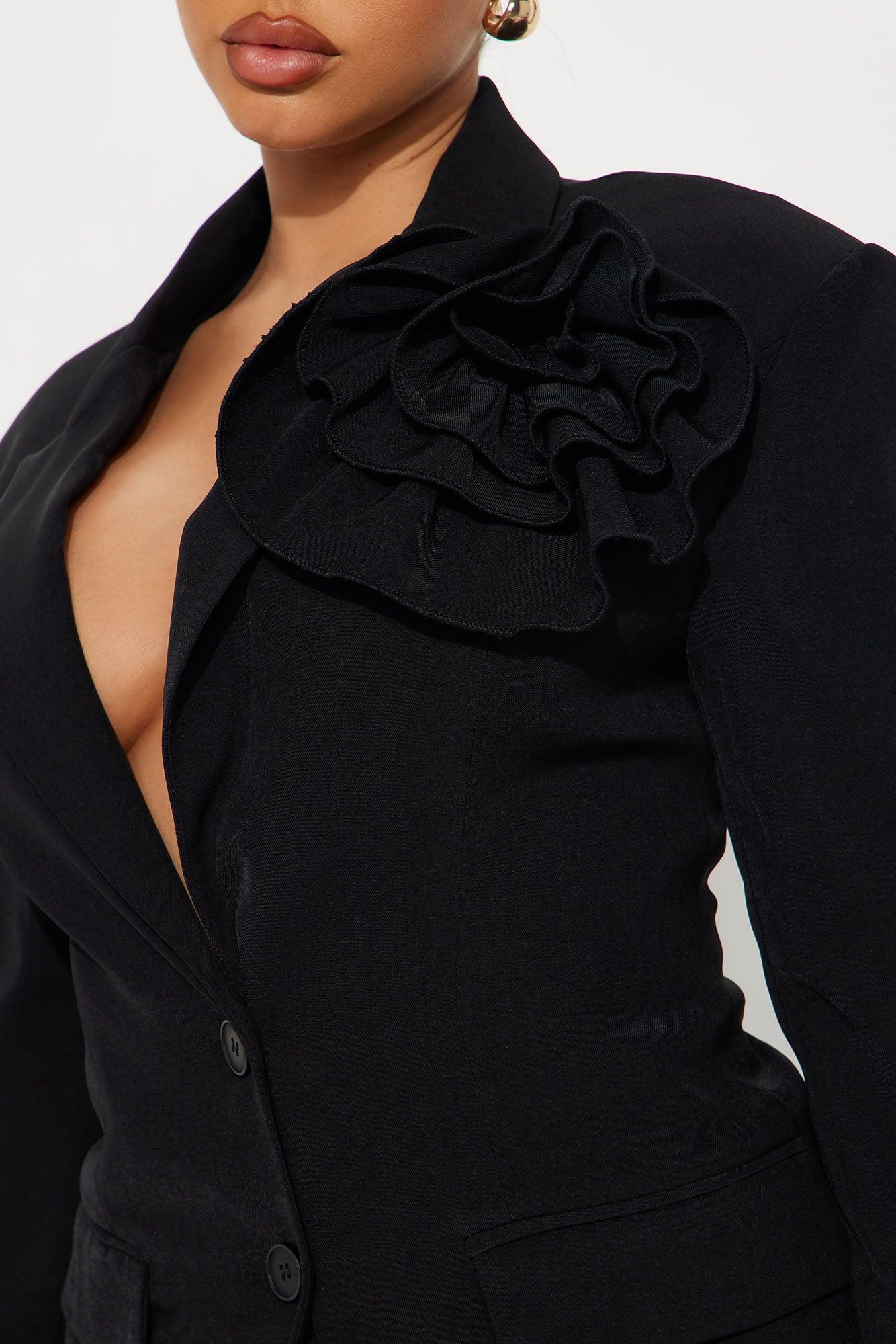 Rosetta Blazer Pant Set - Black Product Image