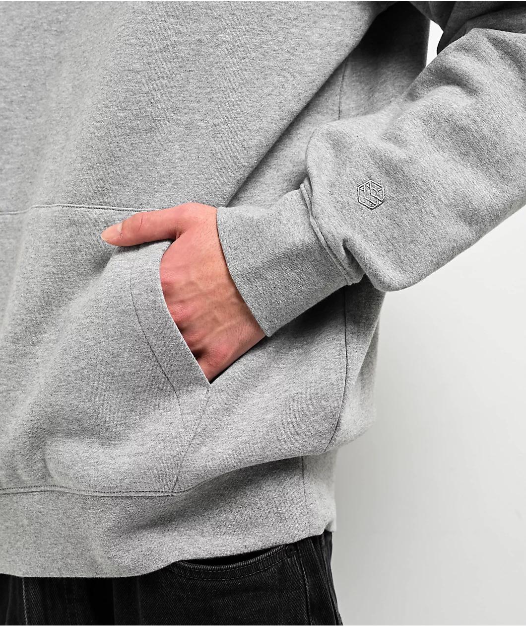 Zine Athletic Grey Quarter Zip Sweatshirt Product Image