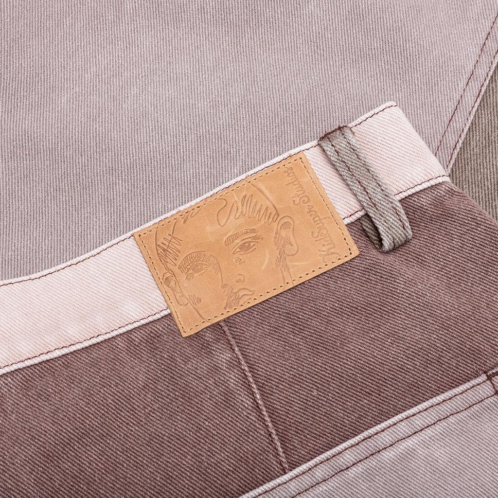 Patchwork Face Double Knee Pant - Brown/Multi Male Product Image