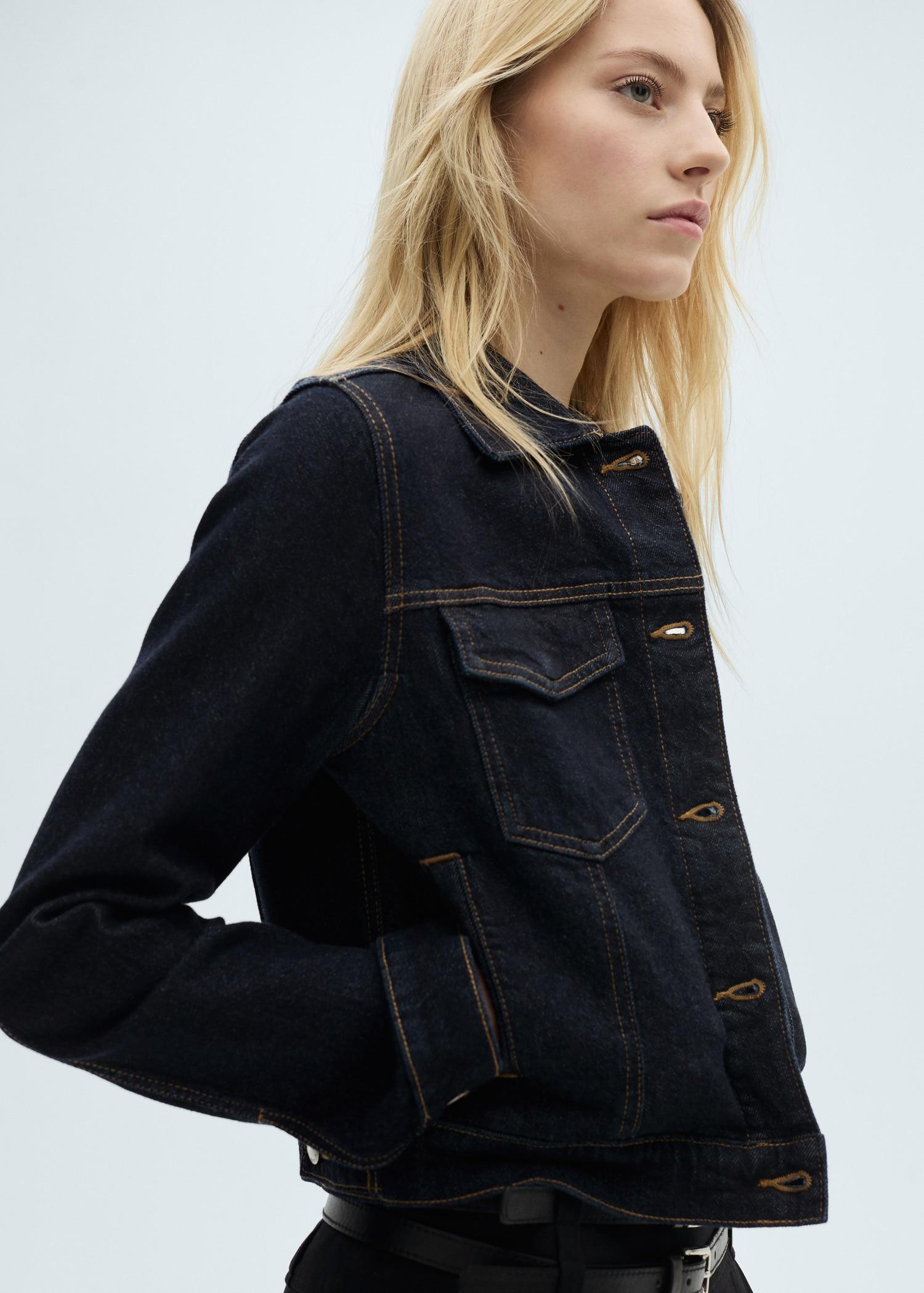 Denim jacket pockets - Women | MANGO USA Product Image
