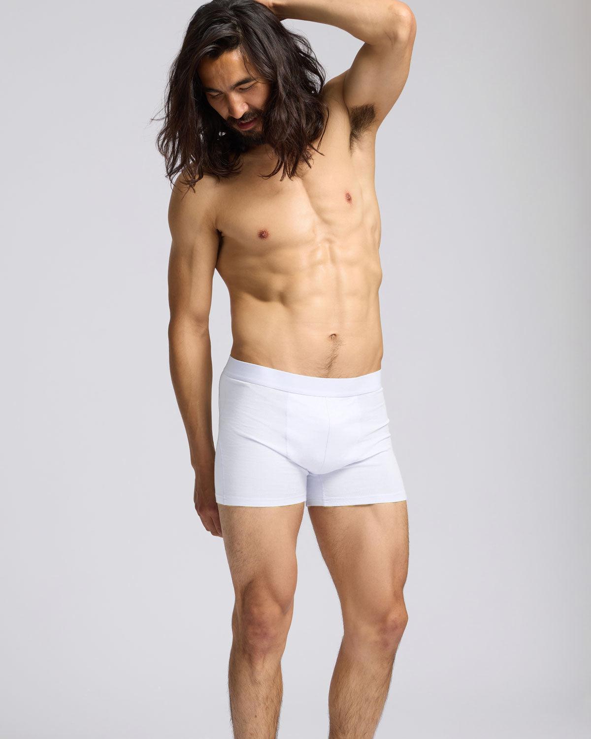 Organic Boxer Briefs 3 Pack - Optical White Product Image