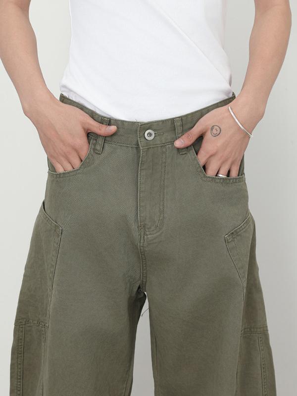Men's Pocket Street Loose Jeans Product Image