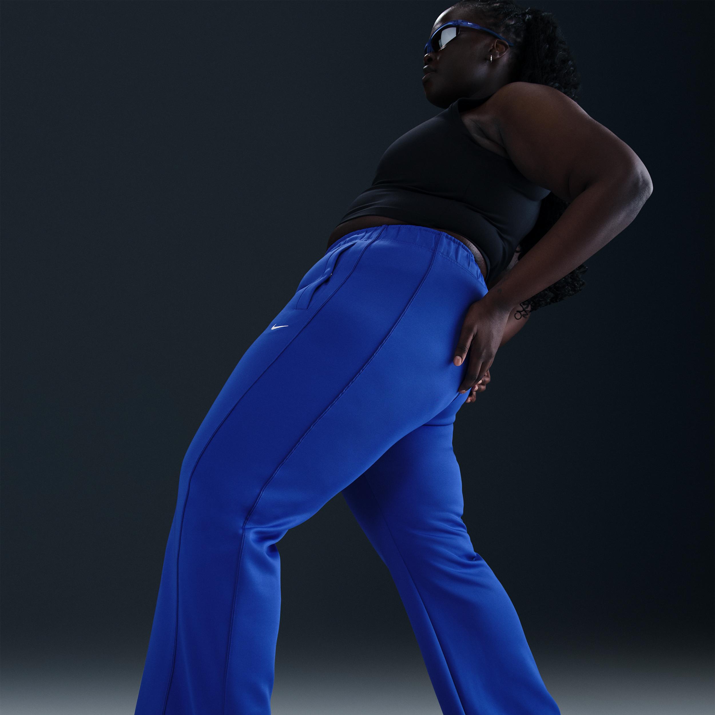 Womens Nike Sportswear Windrunner Mid-Rise Slim Knit Pants (Plus Size) | HJ1018-405 Product Image