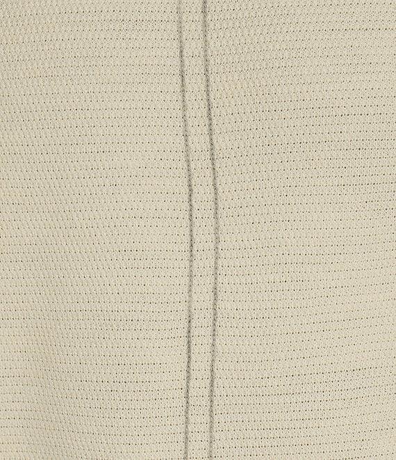 Murano Striped Performance Textured Long Sleeve Crew Neck Sweater Product Image