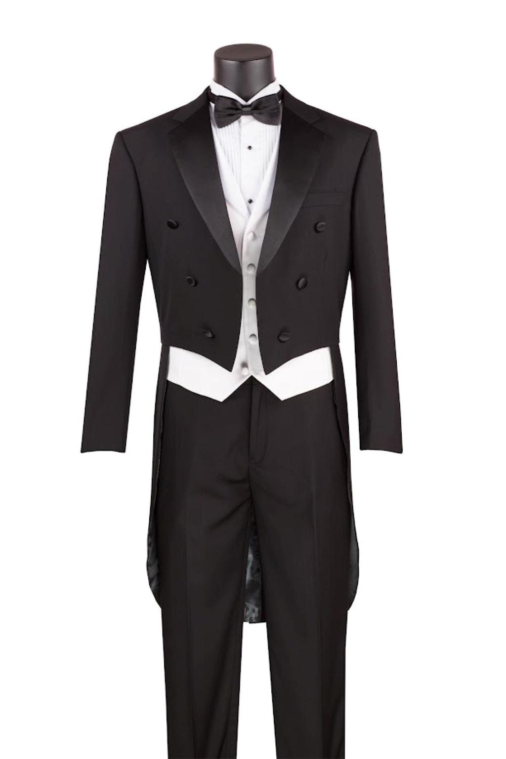 Classic Boy Suit 5 Piece Set Black Boys Product Image