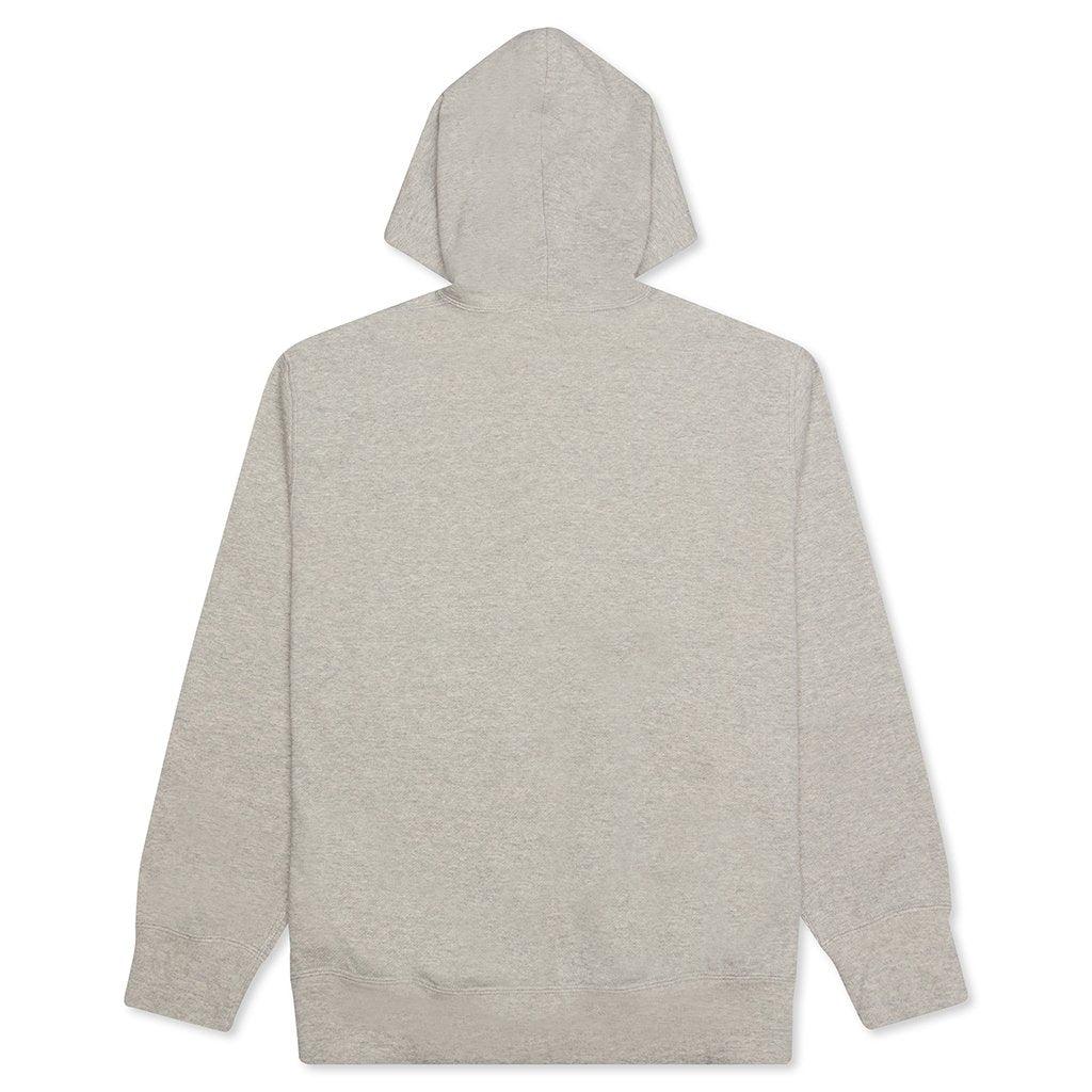 Stacked Heart Hooded Sweatshirt - Grey Male Product Image
