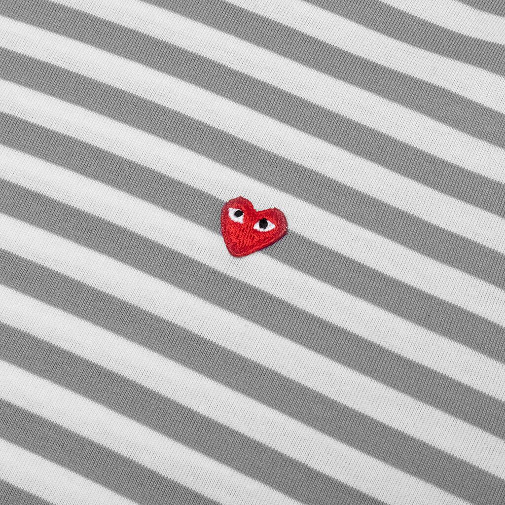 Stripe White T-Shirt - Grey Male Product Image