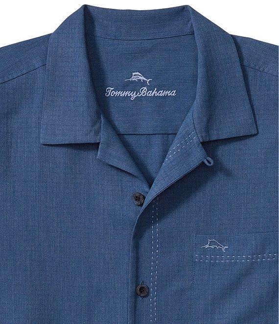 Tommy Bahama IslandZone Coastal Breeze Tonal Check Short Sleeve Woven Shirt Product Image