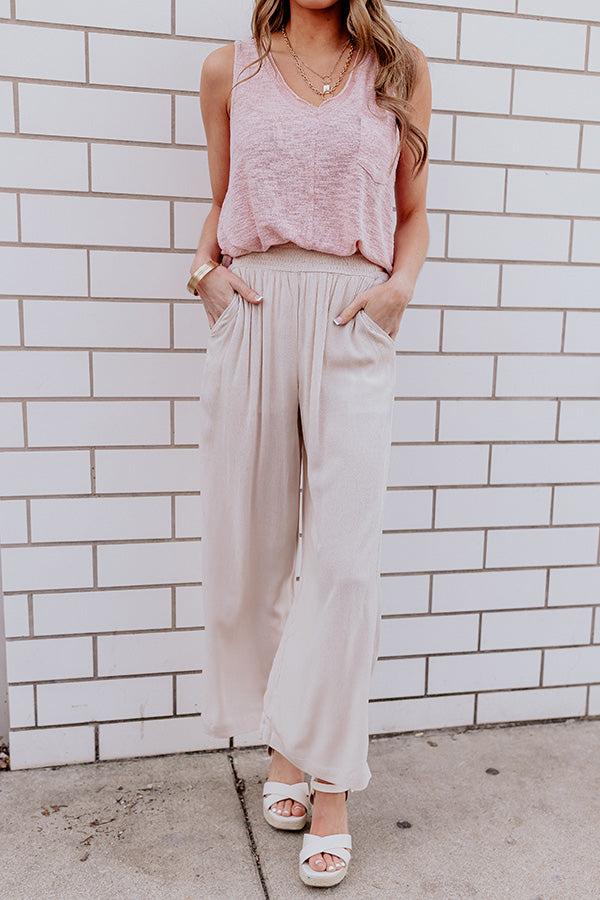 Urban Wonders High Waist Pants In Birch Product Image