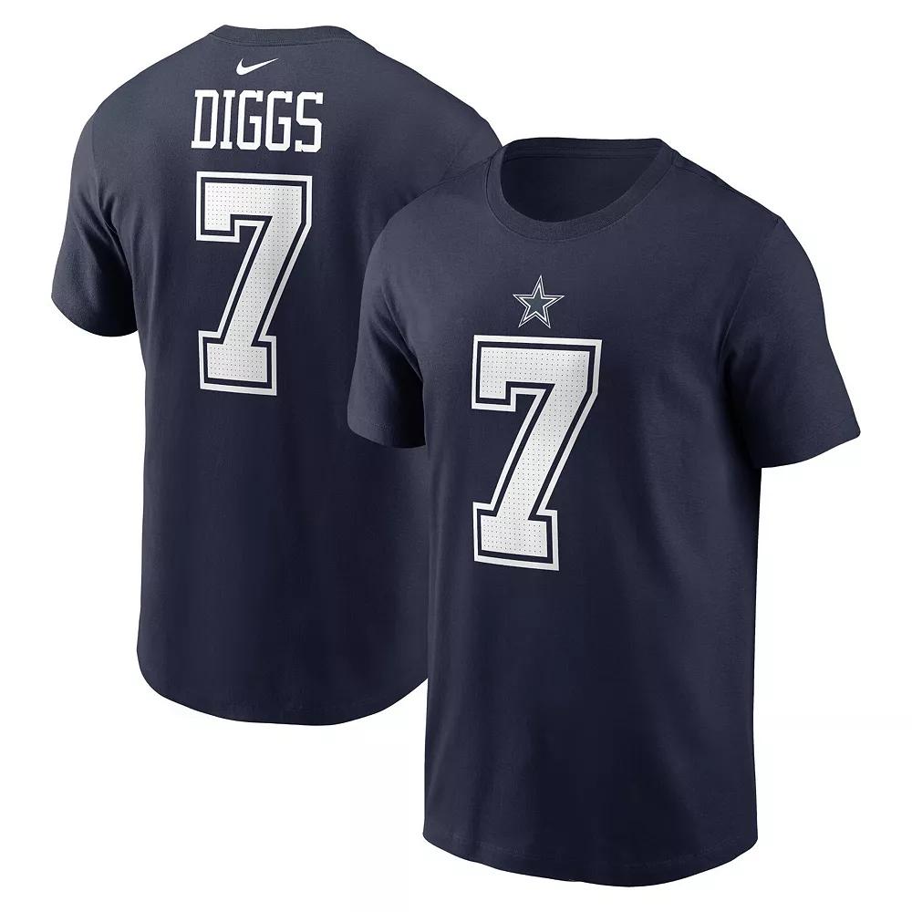 Men's Nike Trevon Diggs Navy Dallas Cowboys Player Name & Number T-Shirt,  Product Image
