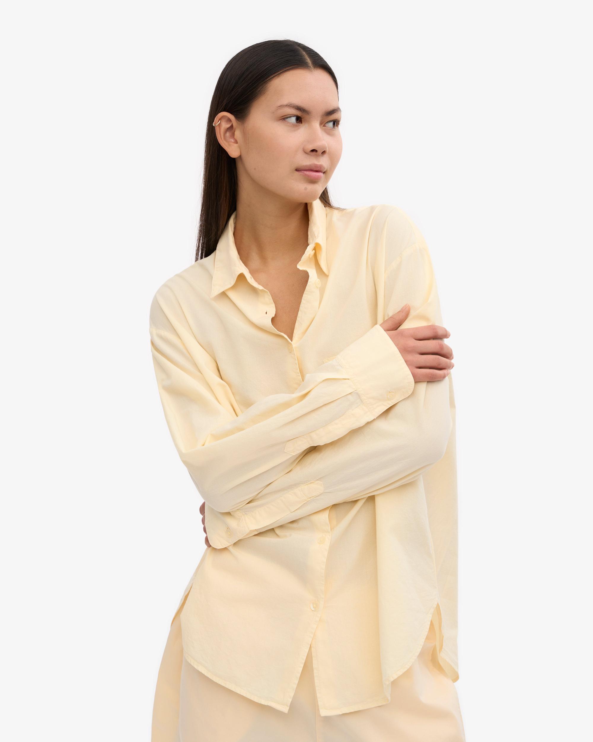 Organic Oversized Shirt - Soft Yellow Product Image