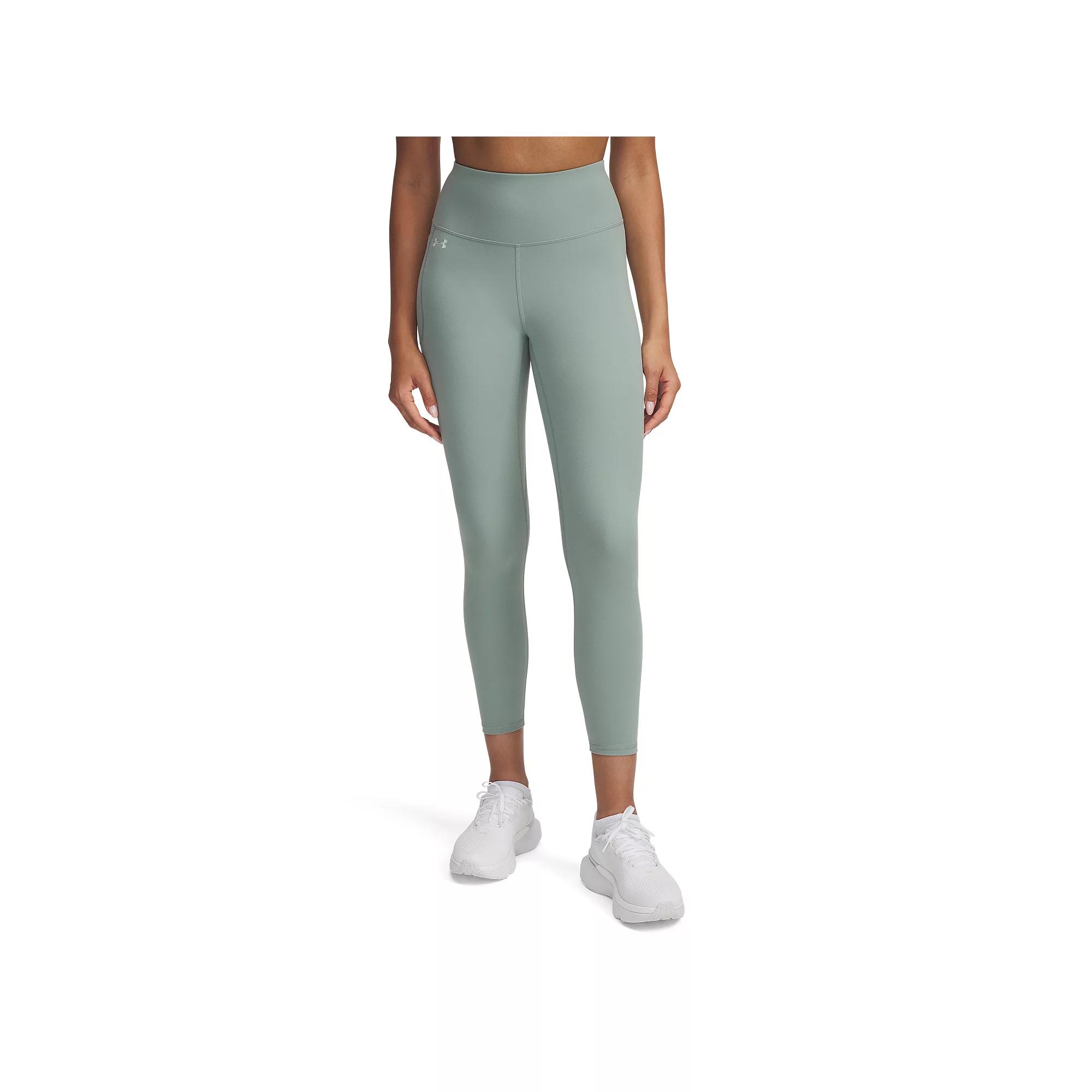 Women's Under Armour Motion High-Waisted 7/8 Ankle Leggings, Size: XL, Silica Green Product Image
