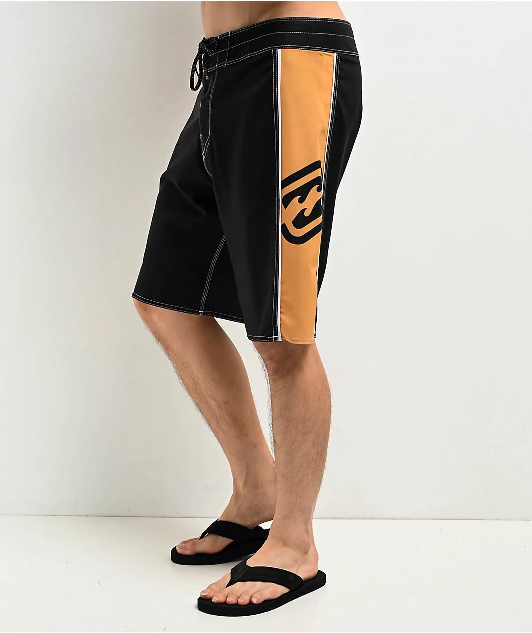 Billabong D Bah 2.0 Pro Black & Gold Board Shorts Product Image