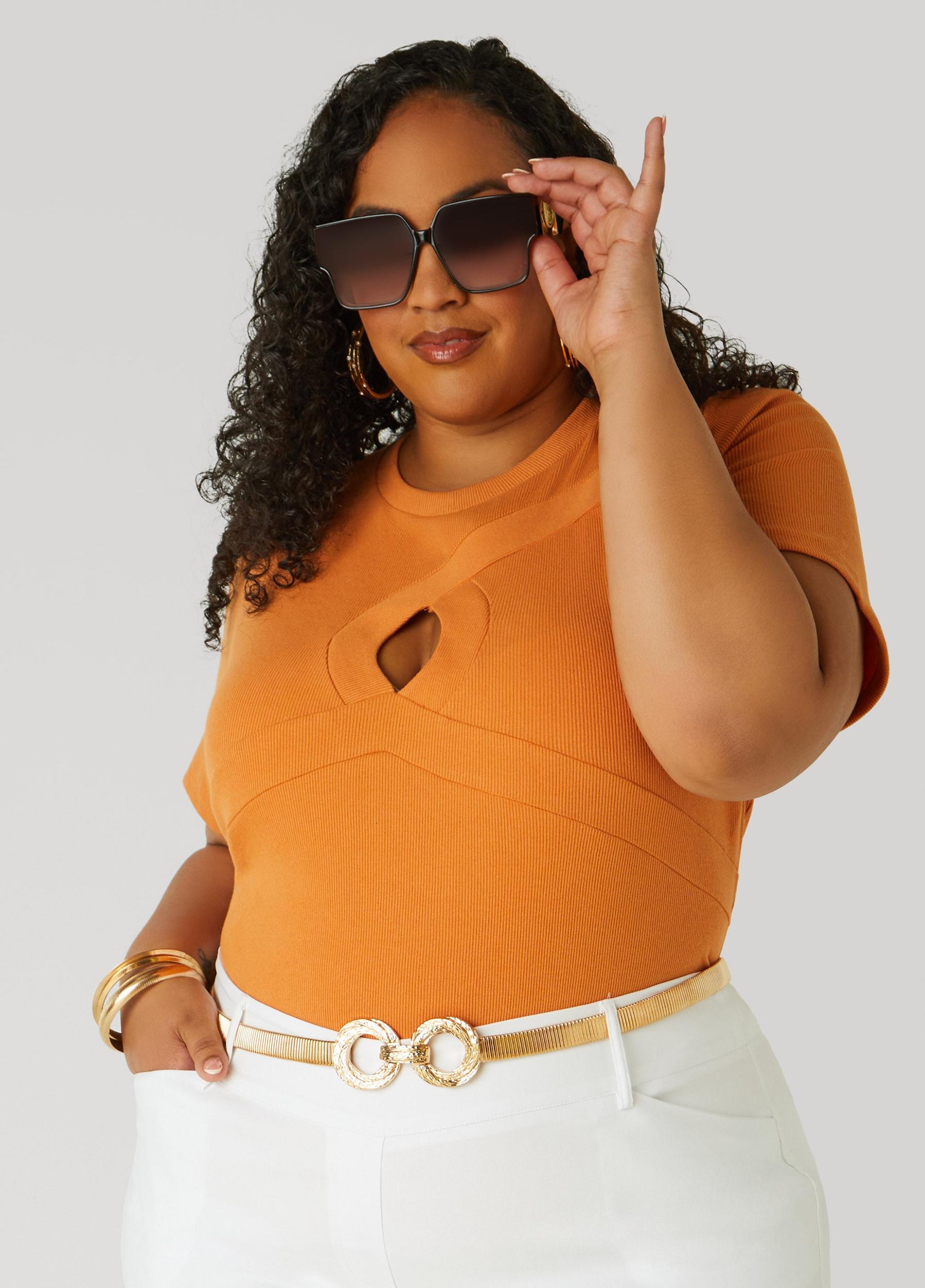 Cutout Ribbed Top Product Image