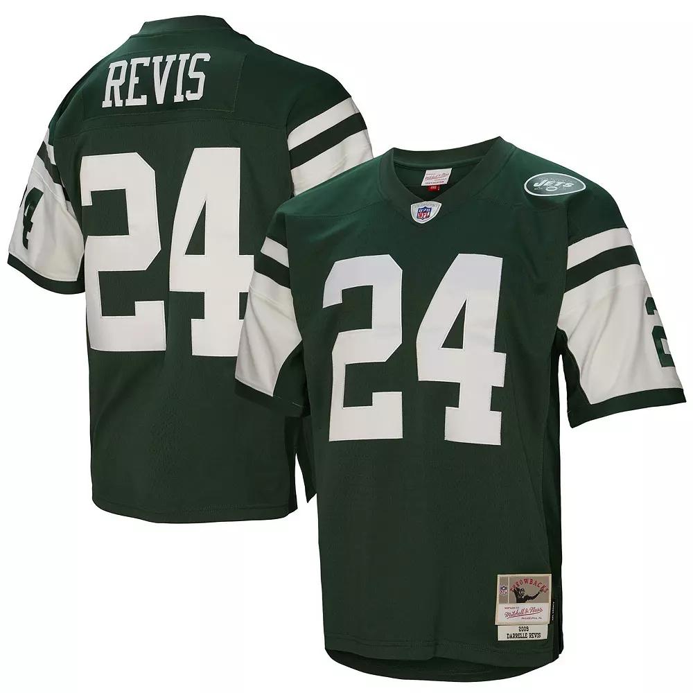 Men's Mitchell & Ness Darrelle Revis Green New York Jets 2009 Legacy Retired Player Jersey, Size: 5XL Product Image