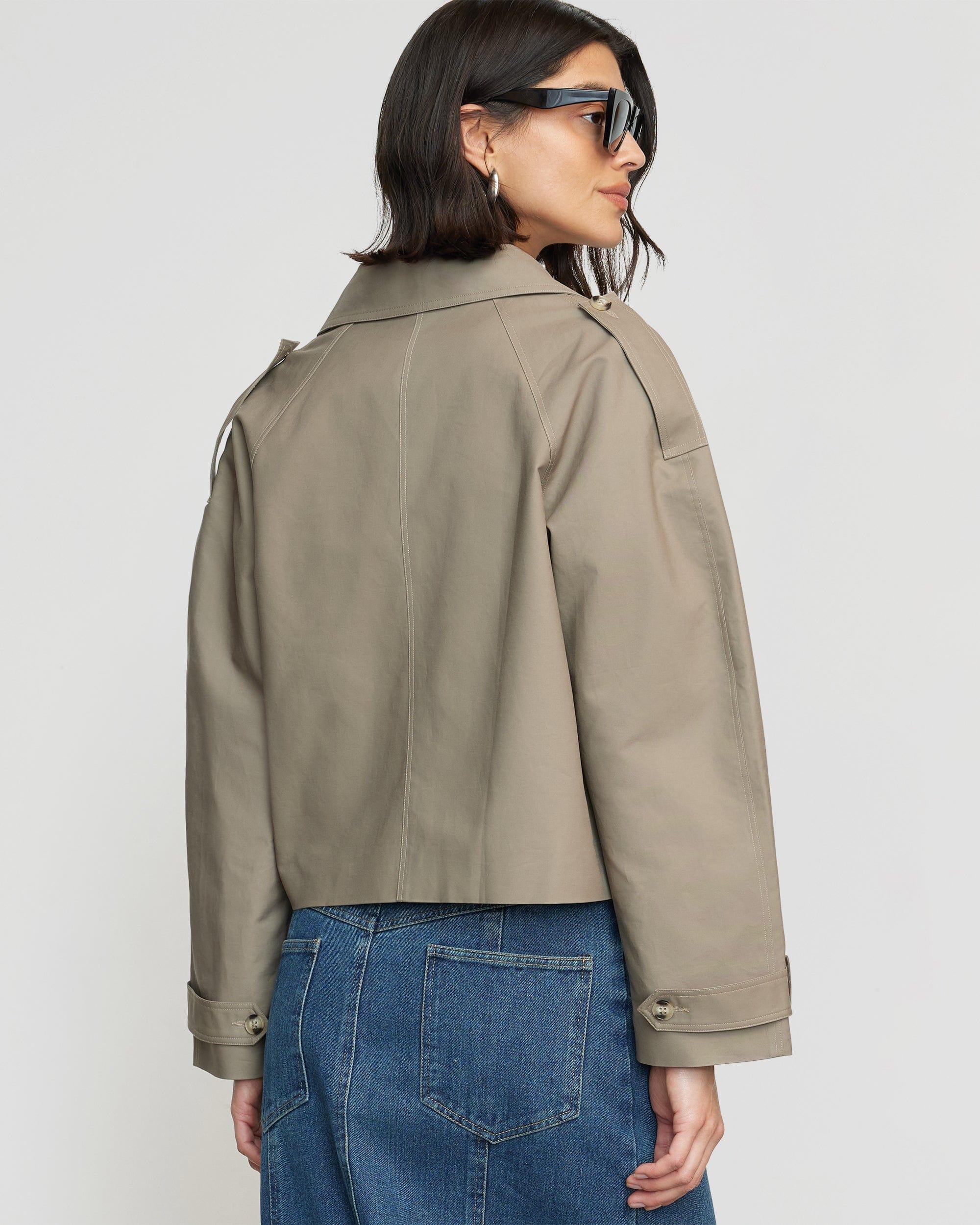 Luca Cropped Trench Jacket Product Image