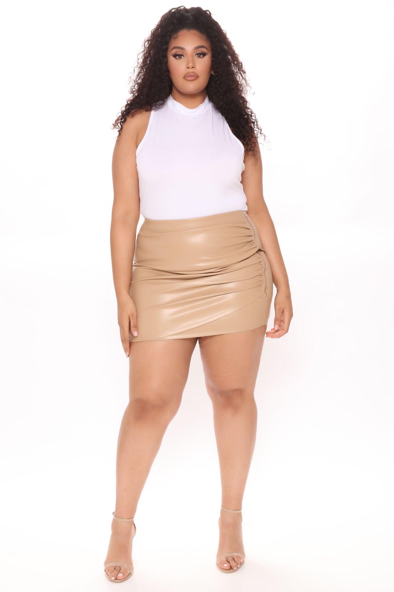 Mel Sleeveless Mock Neck Bodysuit - White Product Image