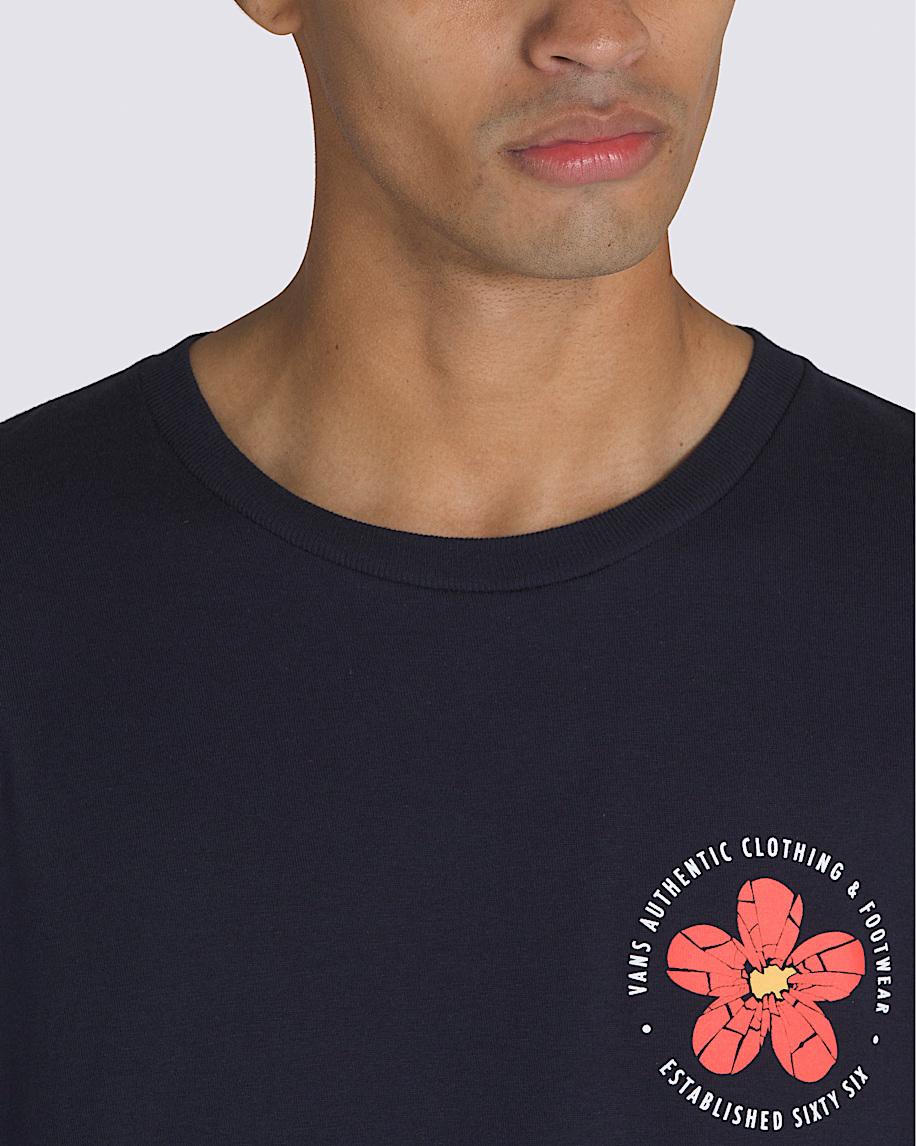 Cracked Flower T-Shirt in Black| Vans US Product Image