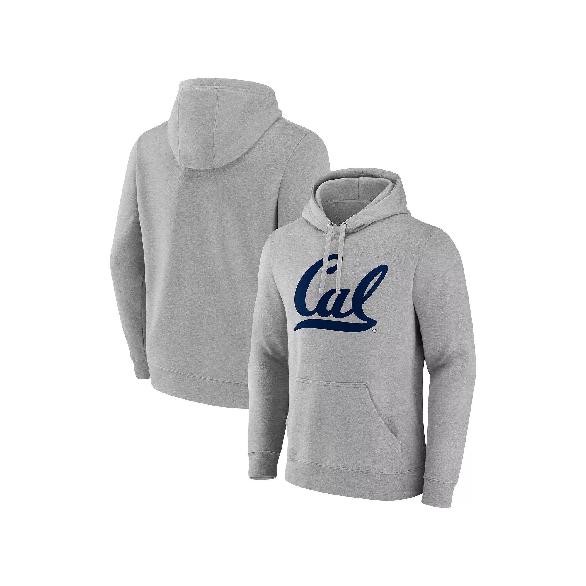 Men's Fanatics Gray Cal Bears Primary Logo Pullover Hoodie,  Product Image
