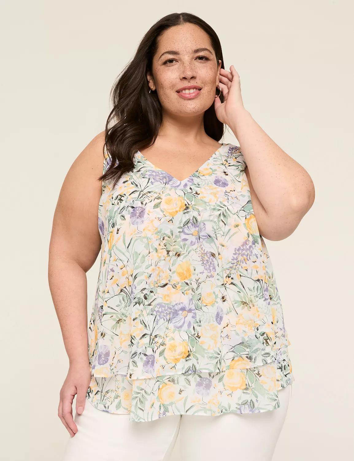 Swing Double-Layer Chiffon Tank Product Image