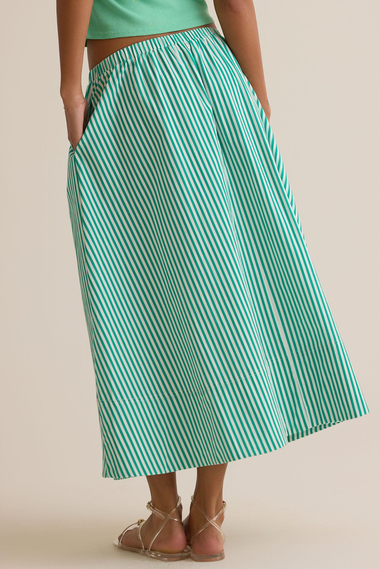 Sloane Stripe Midi Skirt Product Image