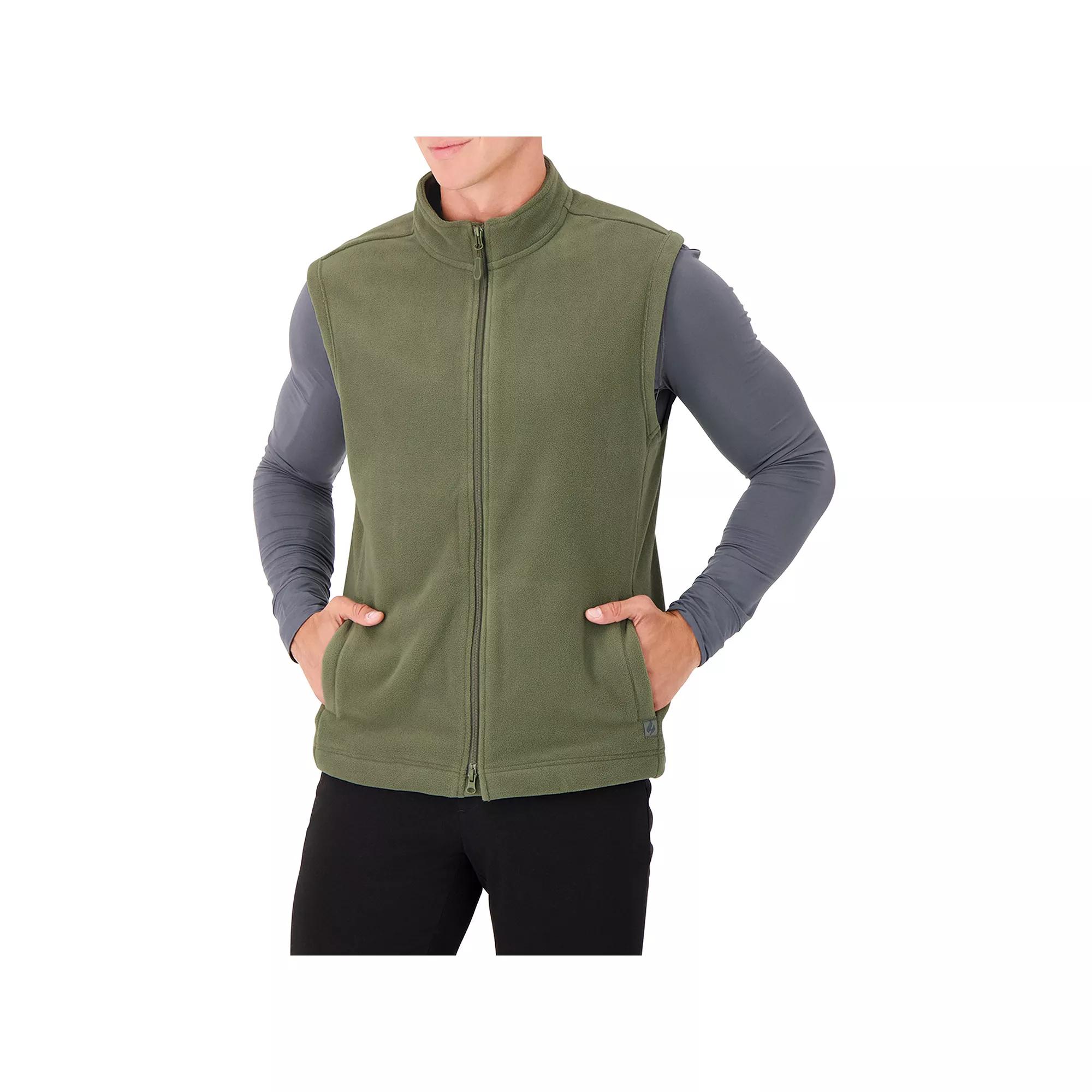 Men's Heat Holders Original Fleece Double Zipper Vest,  Product Image