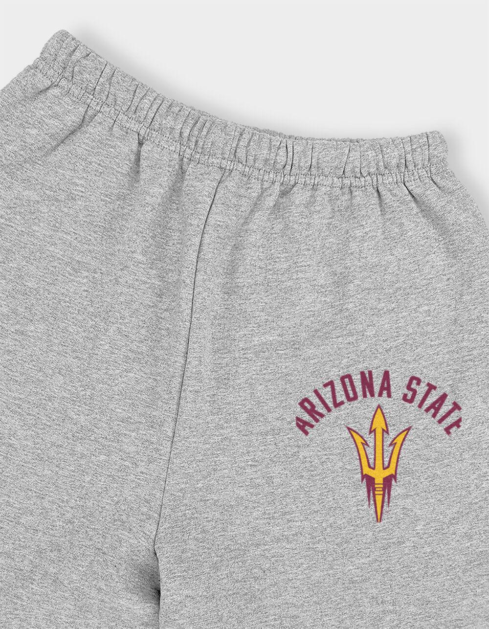 ARIZONA STATE UNIVERSITY Arched Text Mens Sweatpants - HEATHER GRAY Product Image