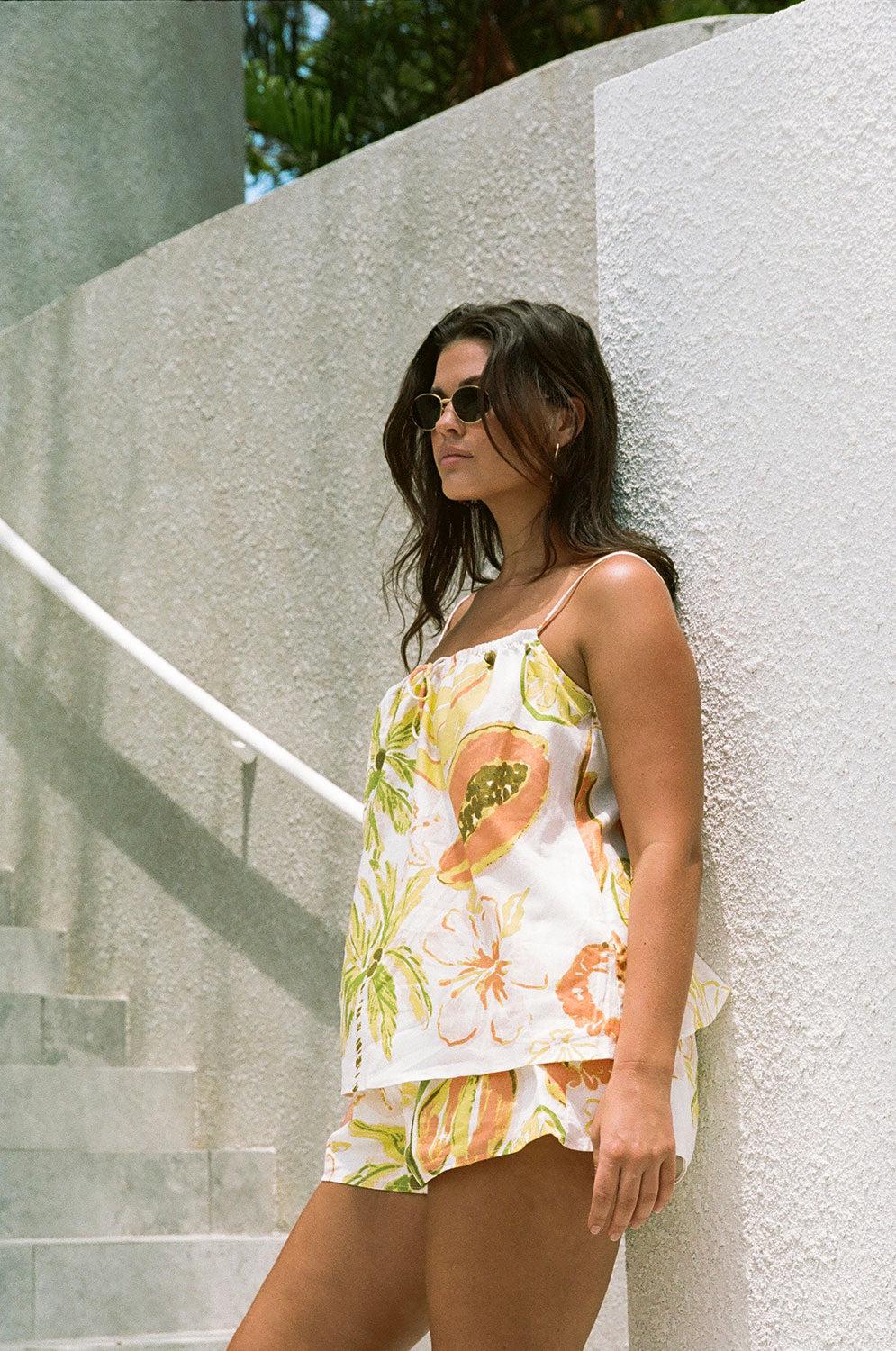 Jetta Shorts - Seaview Peachy Product Image