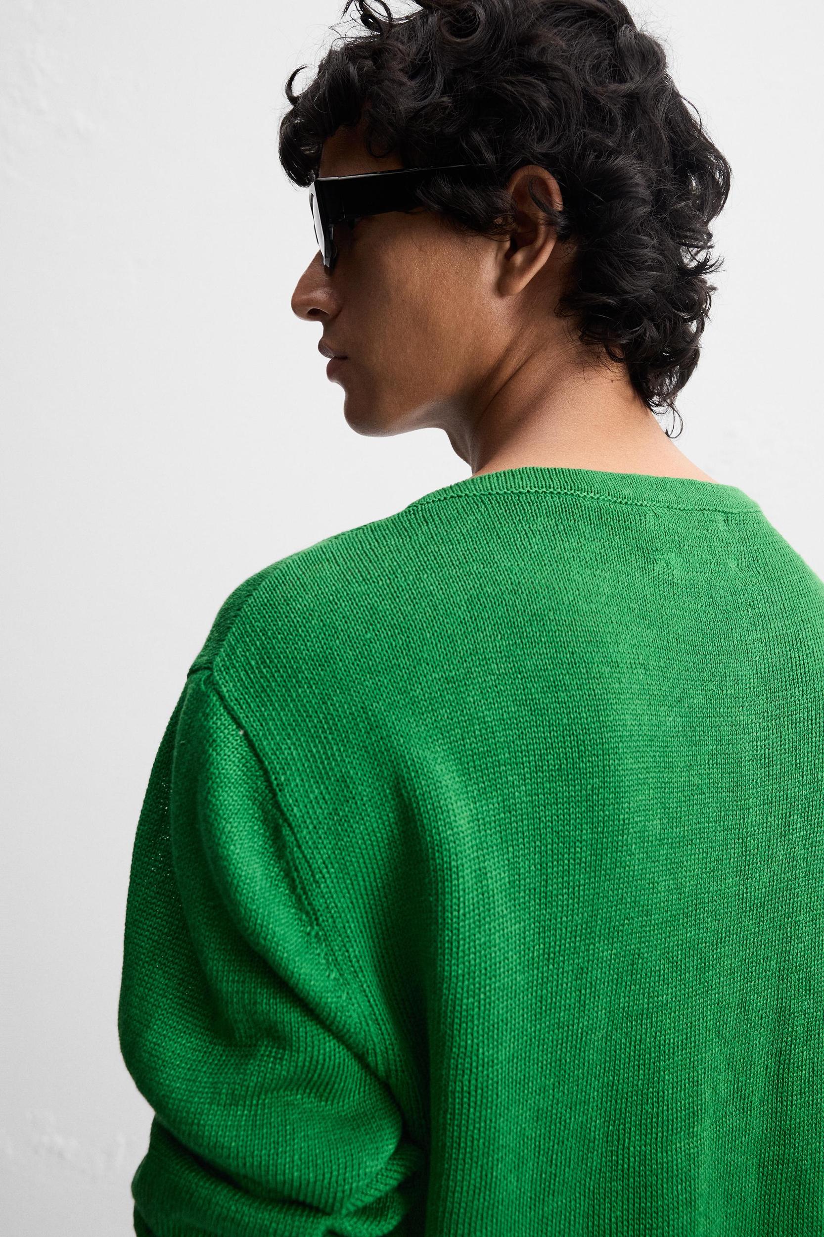 100% LINEN SWEATER Product Image