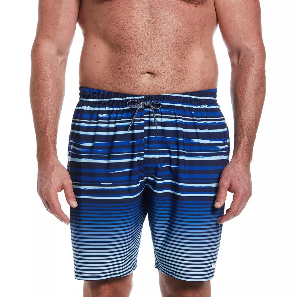 Big & Tall Nike 9-in. Stripe Breaker Swim Trunks, Men's,  Product Image