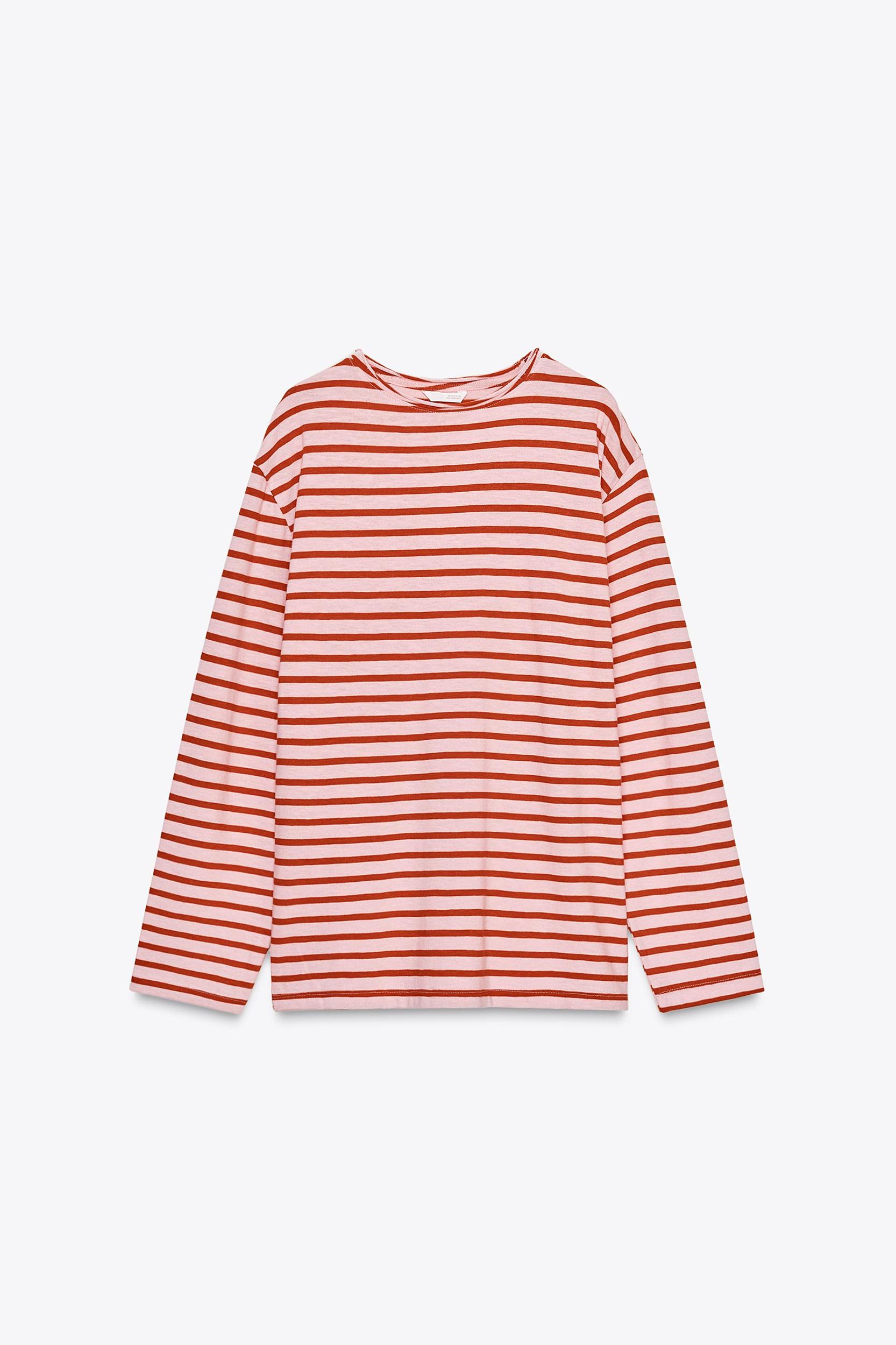 SLUB STRIPED COTTON T-SHIRT Product Image
