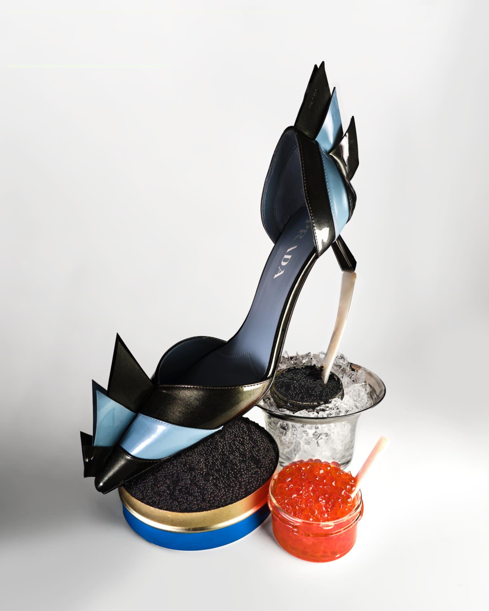 Modellerie d'Orsay Spike Bicolor Leather Pumps Product Image