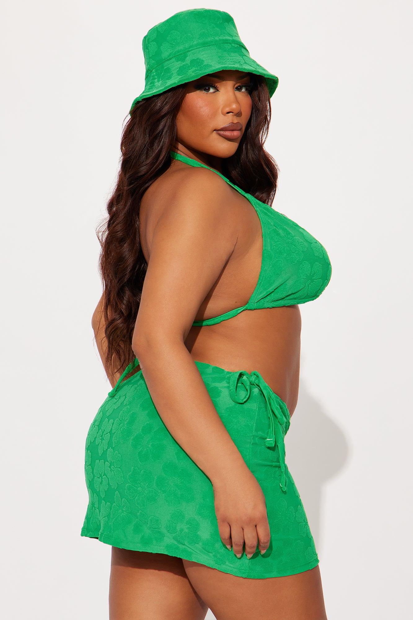 Joan 4 Piece Bikini Set - Kelly Green Product Image