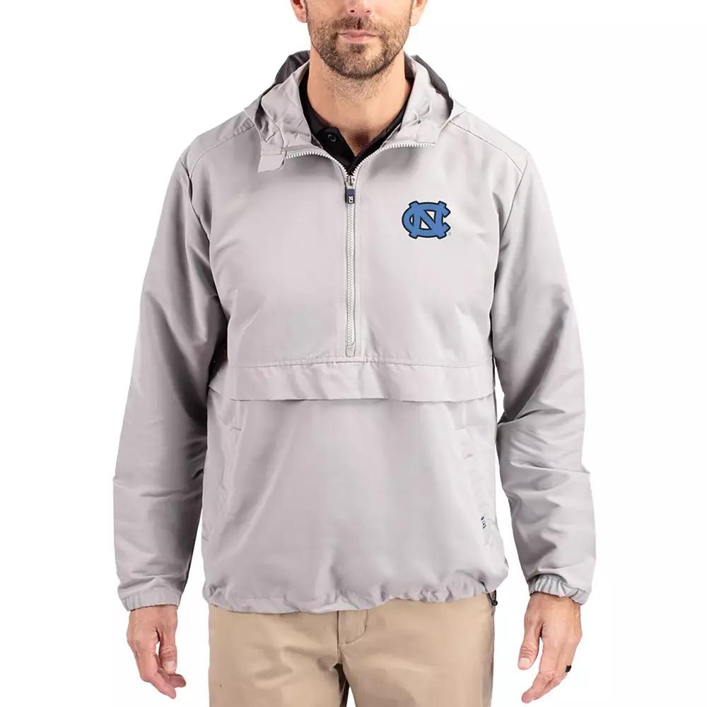 Men's Cutter & Buck Gray Ohio State Buckeyes Charter Eco Recycled Half-Zip Anorak Jacket,  Product Image