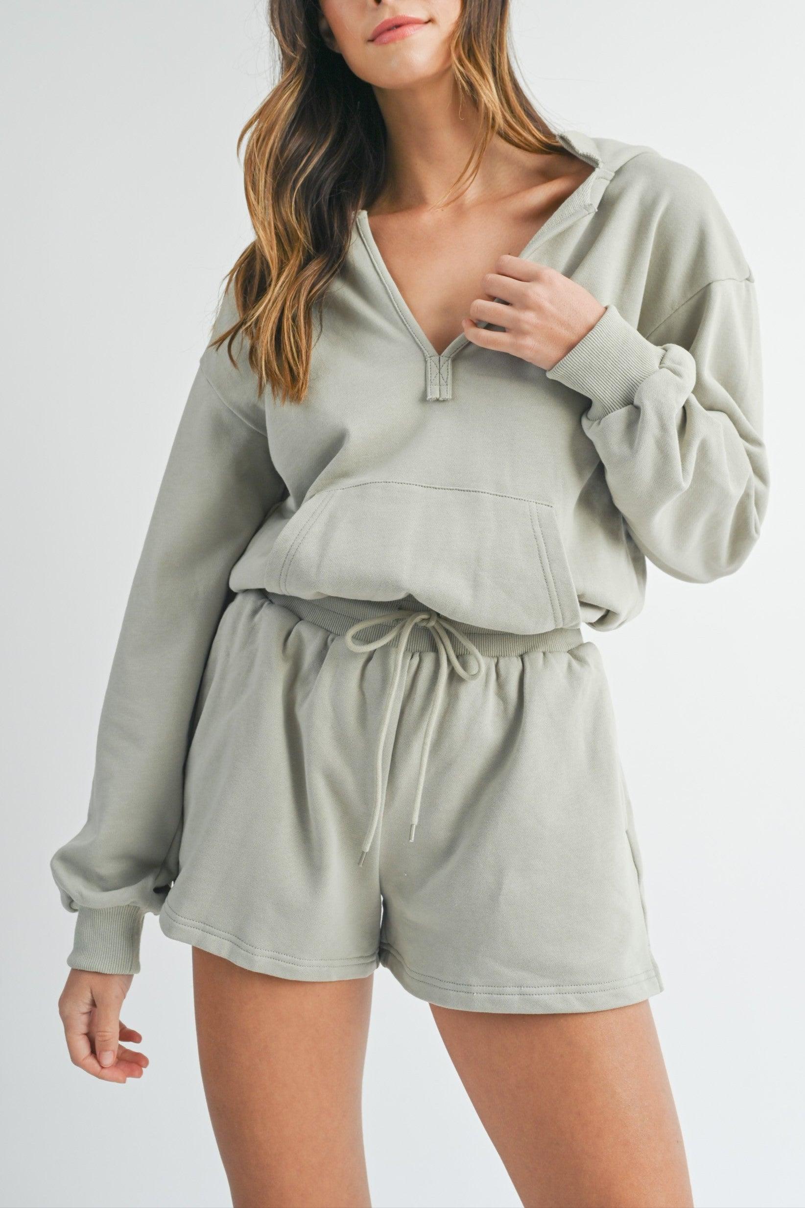 Cotton Hooded Romper Product Image