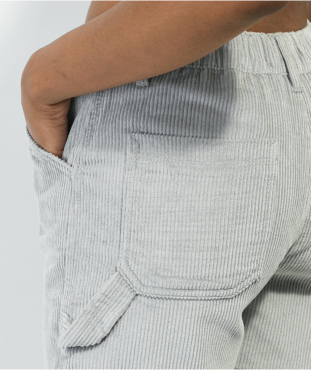 Empyre Laurel Carp Grey Corduroy Skate Shorts Product Image