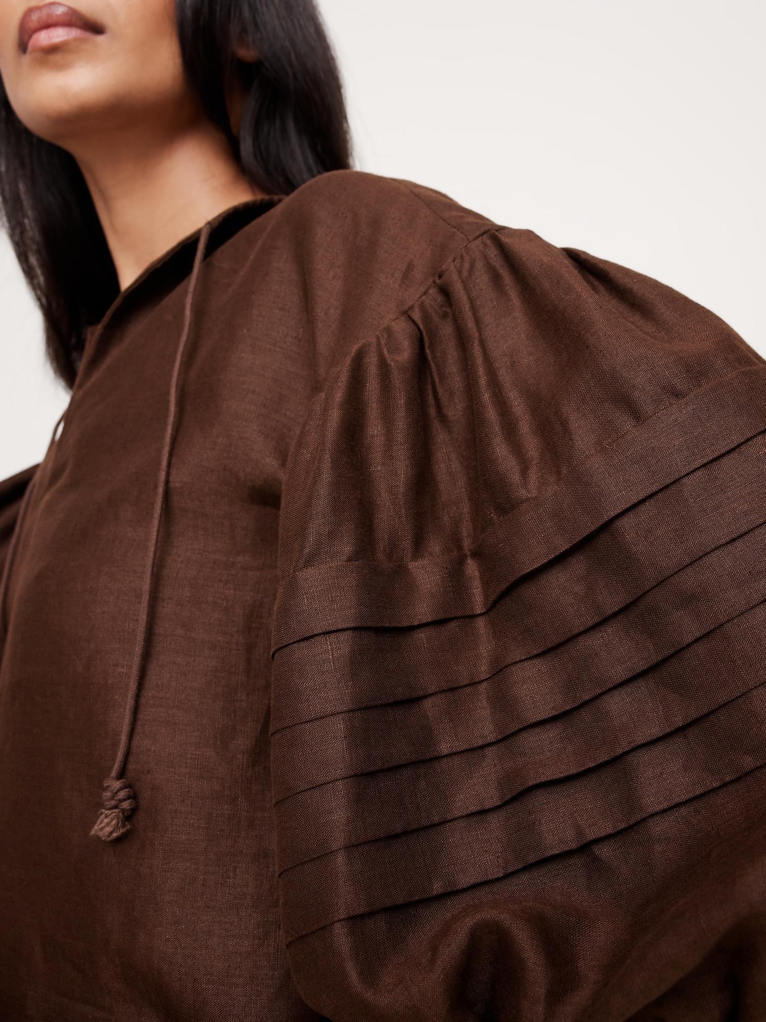 Linen Peasant Blouse Product Image