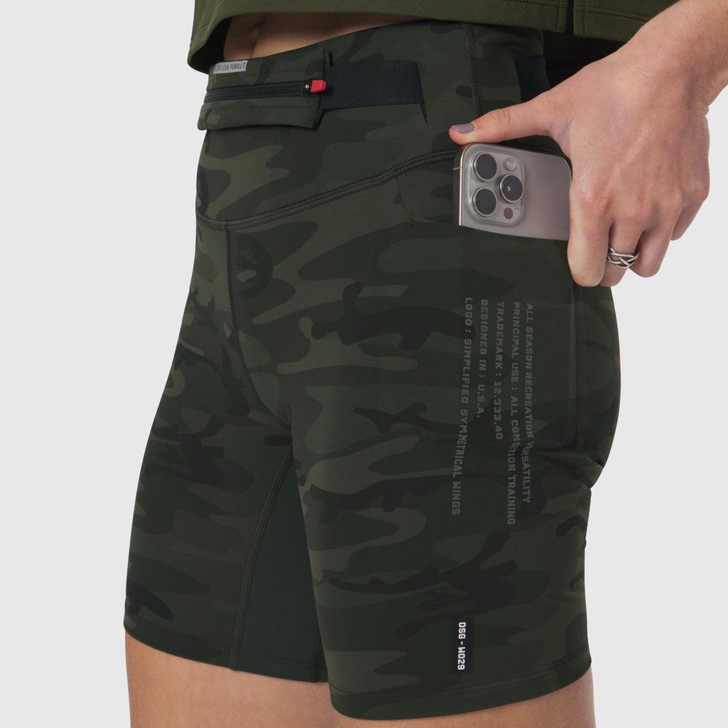 W029. LYCRA® 3-in-1 Biker Short - Sage Product Image