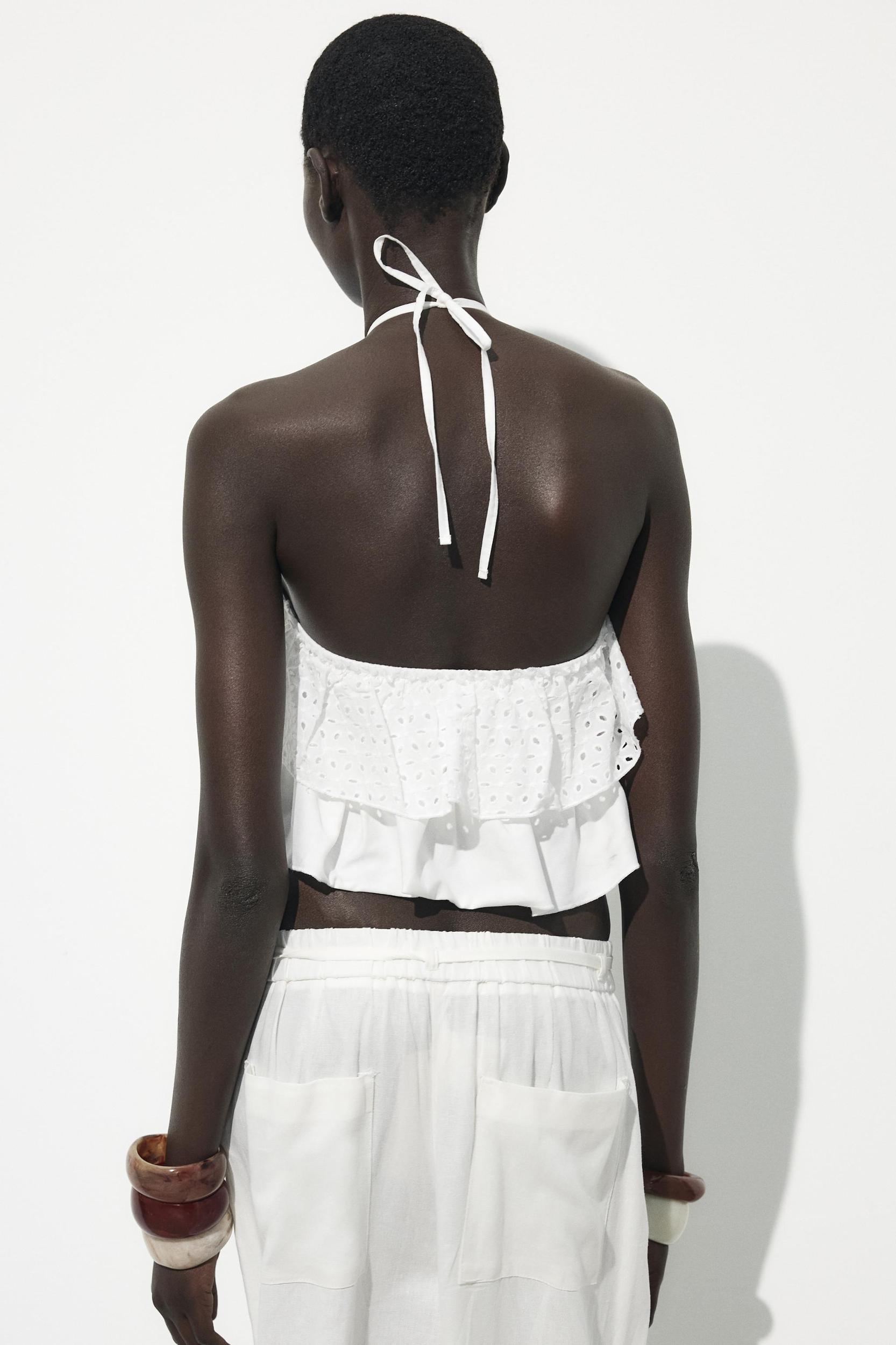 HALTER RUFFLE TOP Product Image