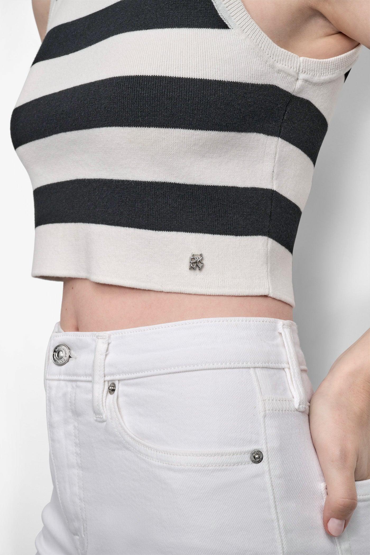 CROPPED JACQUARD SWEATER Product Image