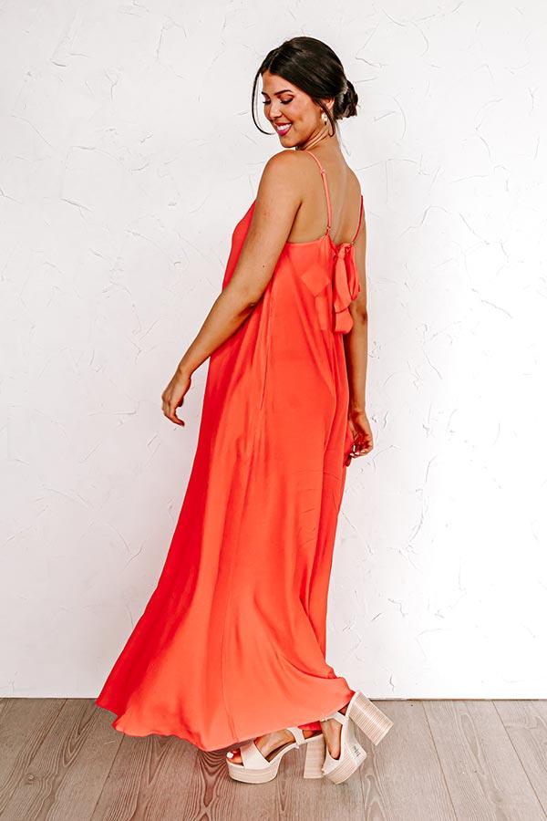 Easy On Me Maxi In Dark Tangerine Product Image