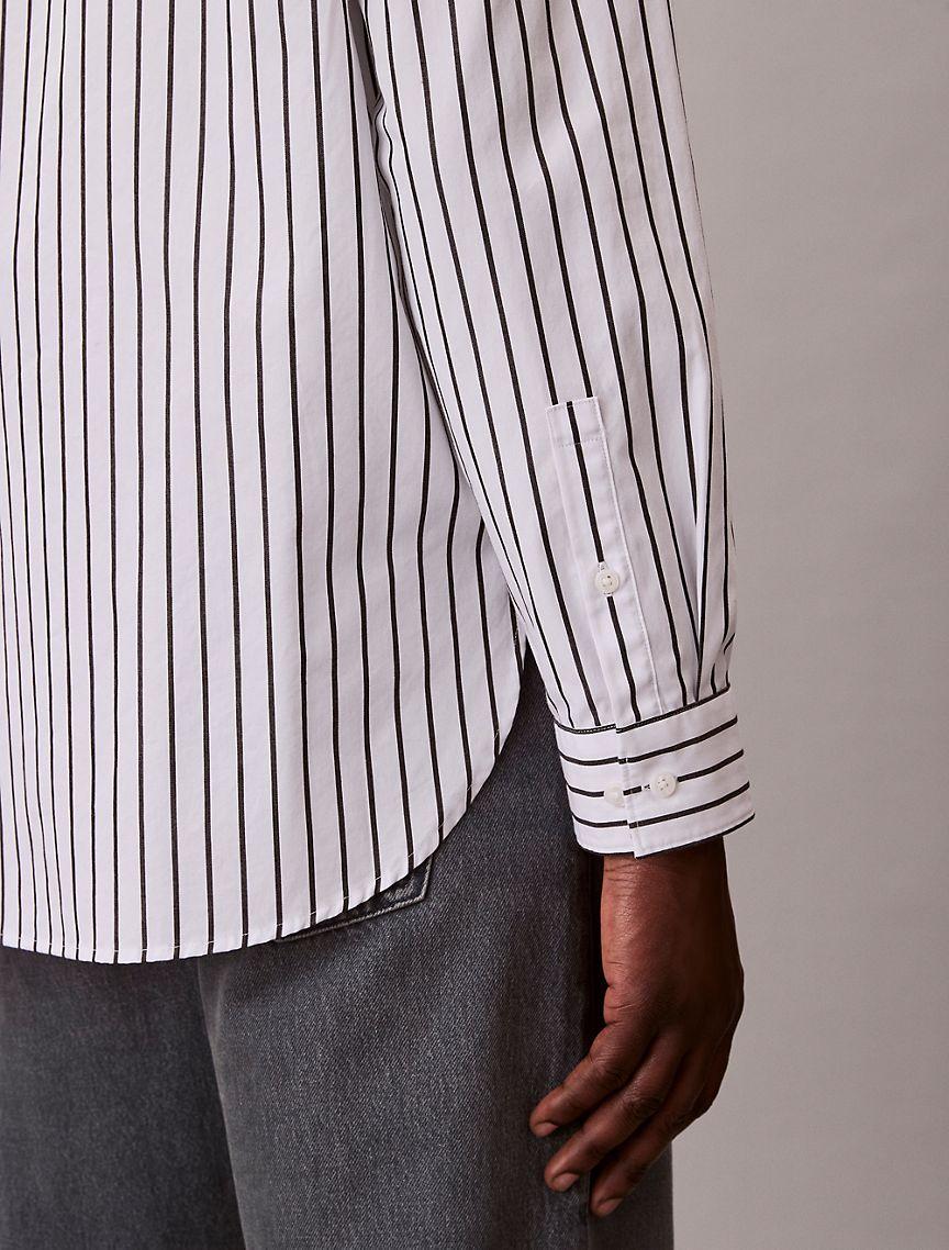 Washed Poplin Stripe Button-Down Shirt Product Image