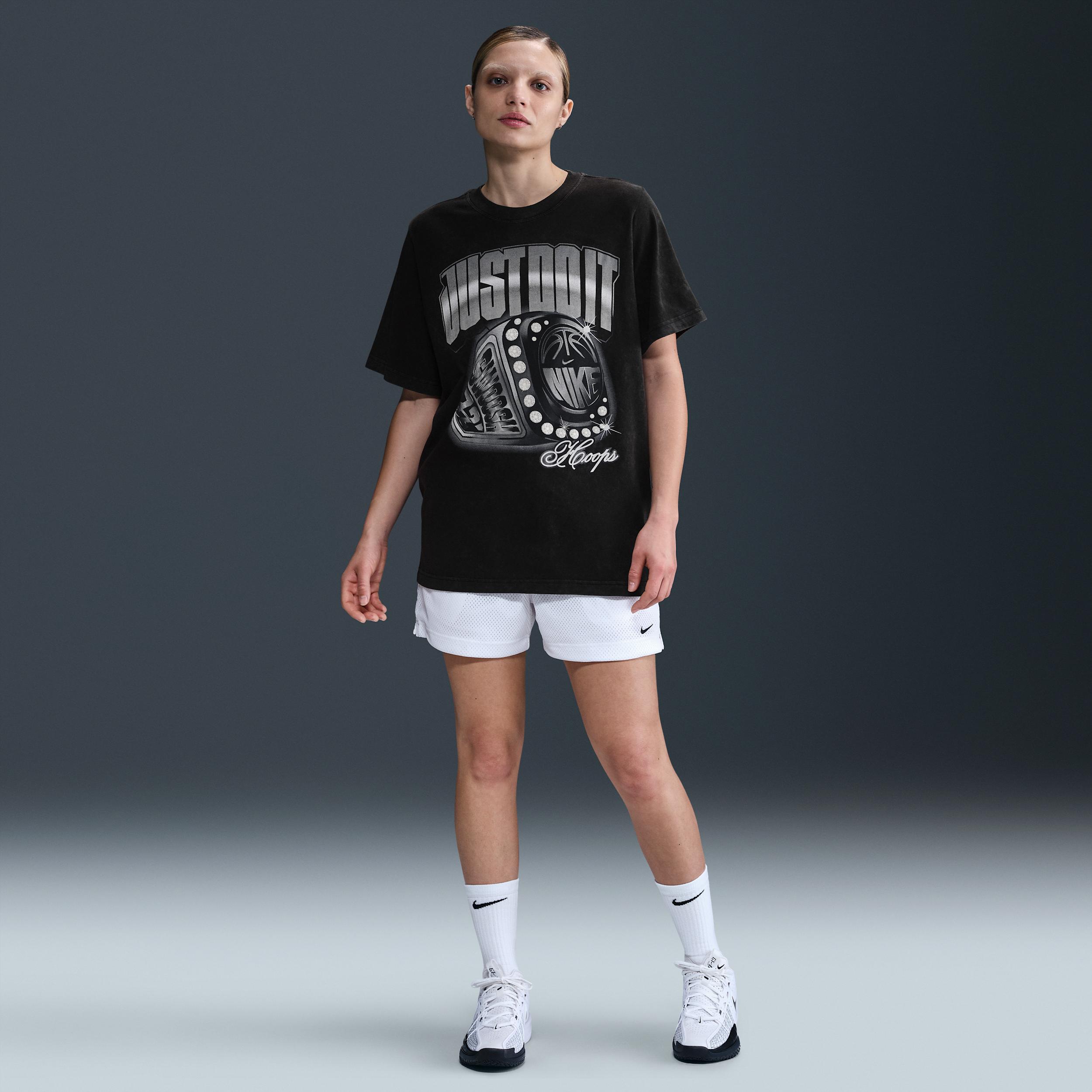 Nike Womens Loose Short-Sleeve Basketball T-Shirt | HJ3798-010 Product Image