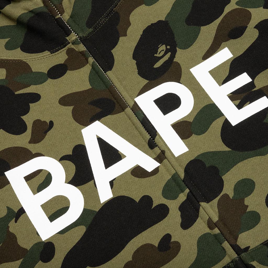 1st Camo Full Zip Hoodie - Green Male Product Image