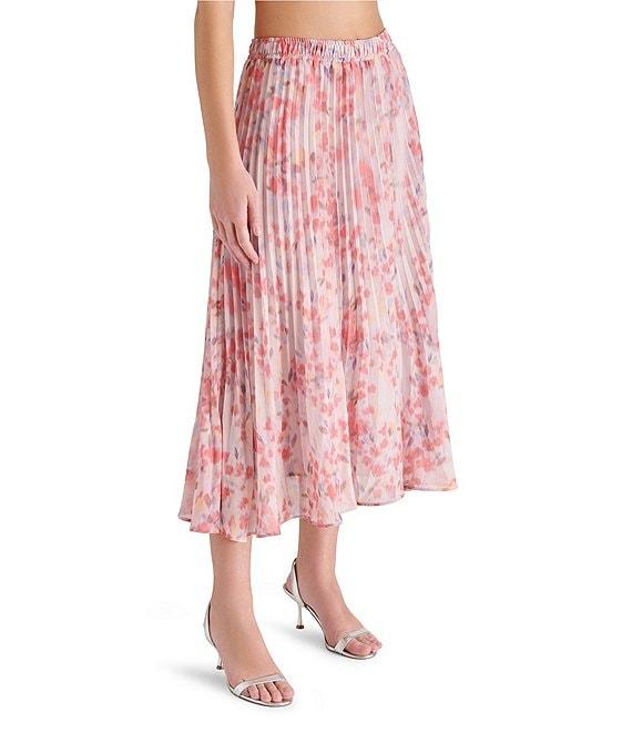 Steve Madden Raina Floral Print Midi Skirt Product Image