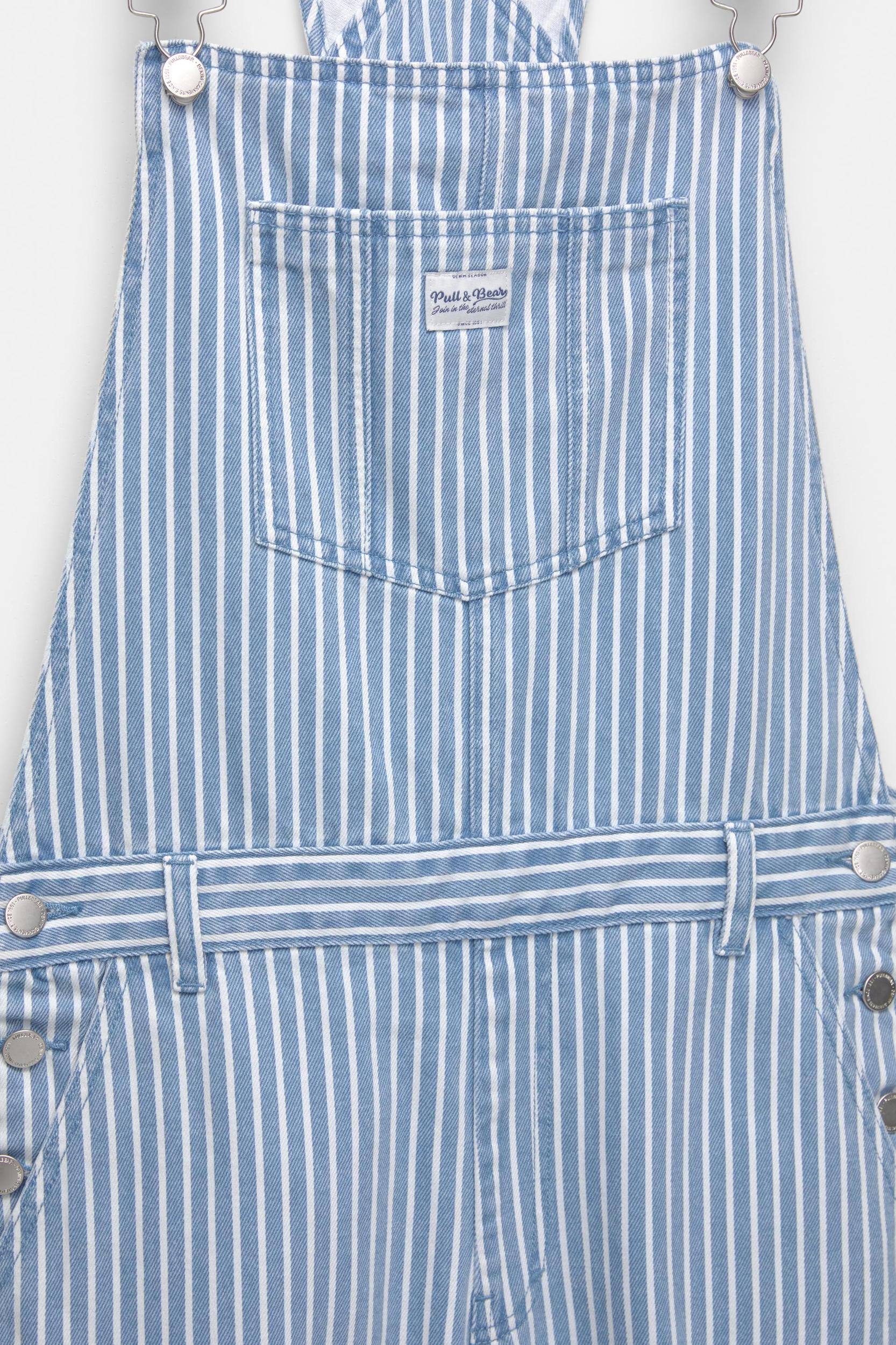 Striped balloon overalls Product Image