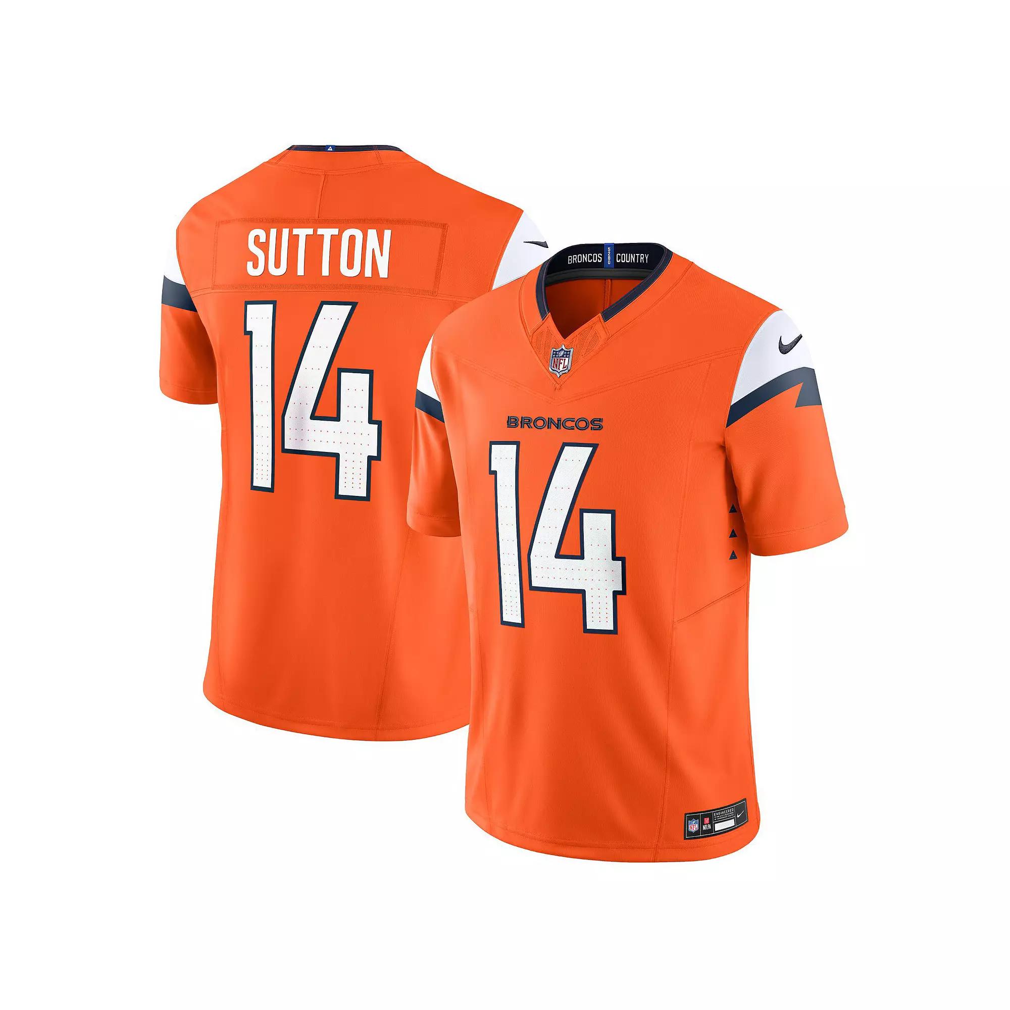 Men's Nike Courtland Sutton Orange Denver Broncos Mile High Collection Vapor F.U.S.E. Limited Jersey,  Product Image