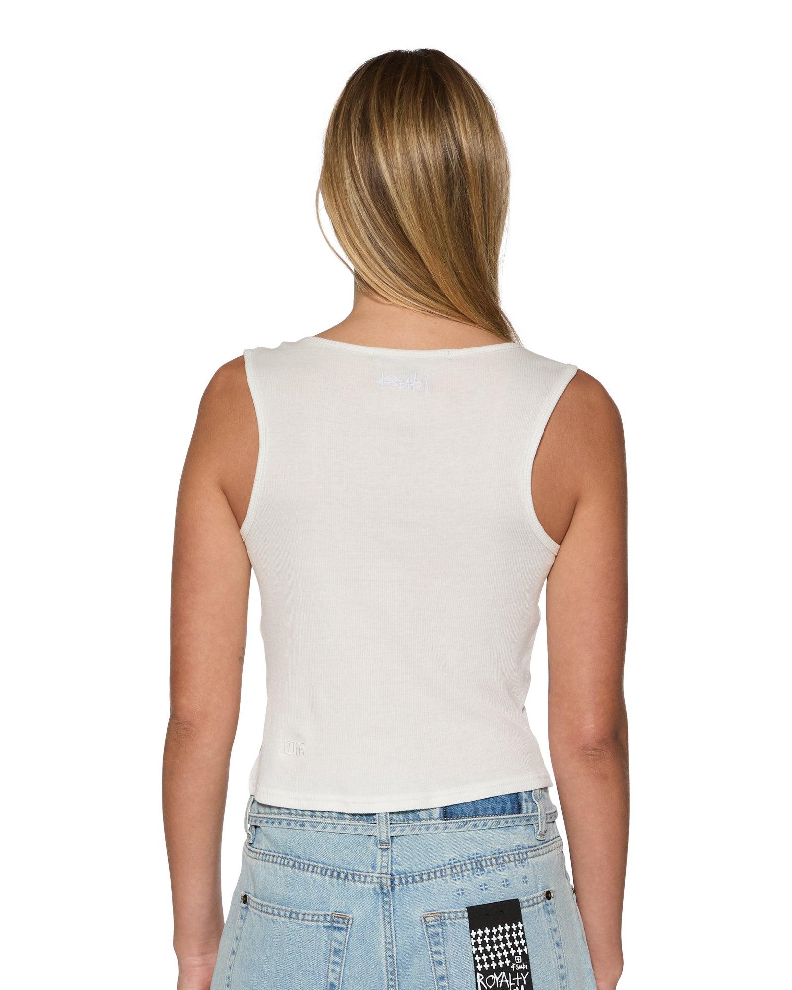 TWISTED TANK WHITE Female Product Image